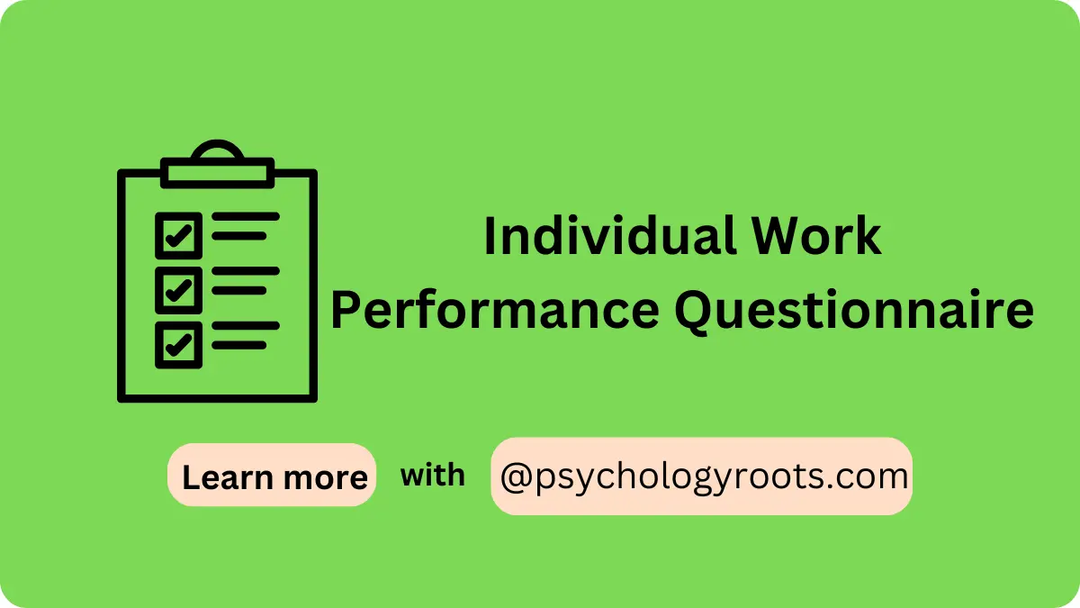 Individual Work Performance Questionnaire