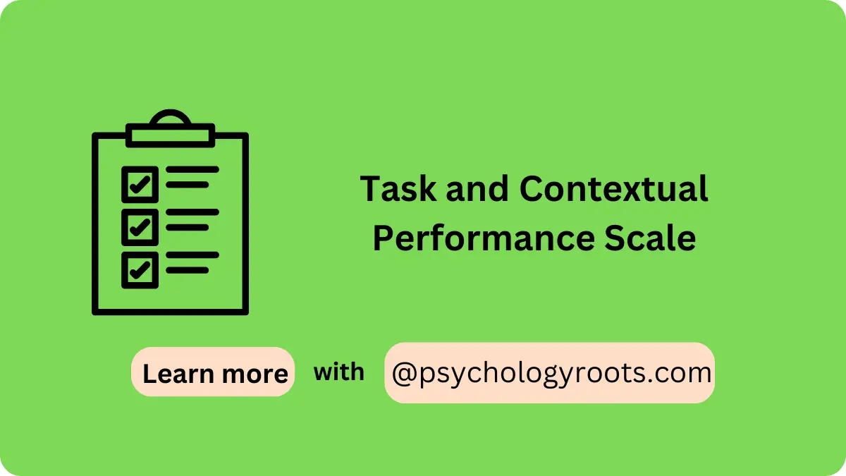 Task and Contextual Performance Scale