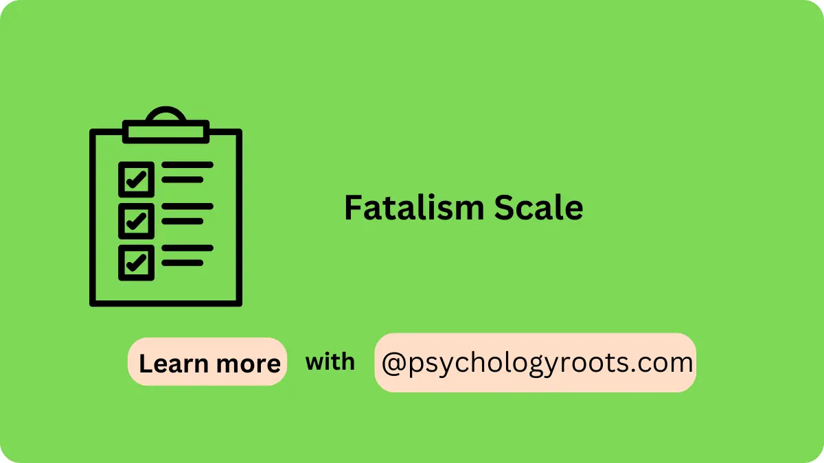 Fatalism Scale
