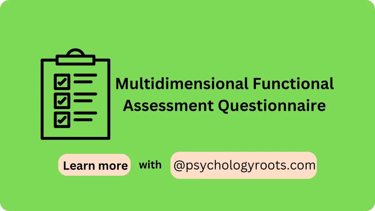 Multidimensional Functional Assessment Questionnaire